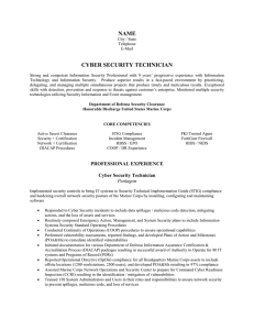 Junior Enlisted - Cyber Security