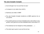 The Java Compiler Compiler