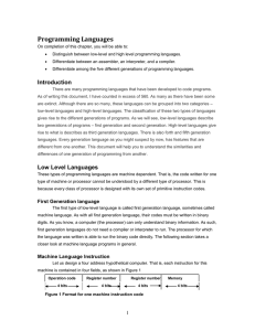 Programming Languages