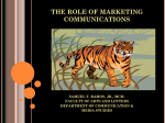 the role of marketing communications