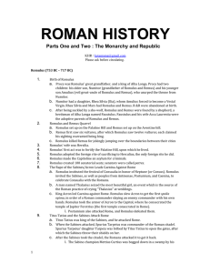 roman history - Walton Latin Club