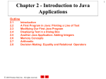 Introduction to Java Applications