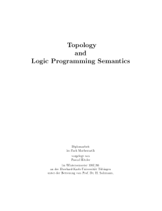 Topology and Logic Programming Semantics