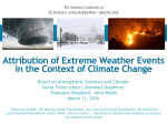 Attribution of Extreme Weather Events in the Context of Climate
