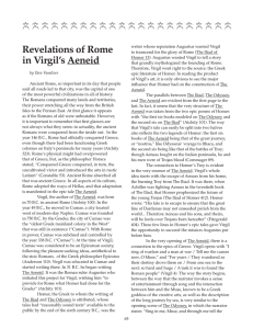 Revelations of Rome in Virgil`s Aeneid by Tara Vandiver