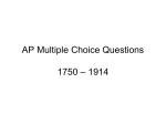 AP Multiple Choice Questions 1914 - Present