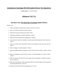 Student-Driven Test Questions Master List