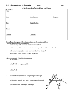 Unit 1: Foundations of Geometry