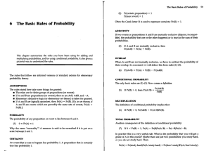 6 The Basic Rules of Probability