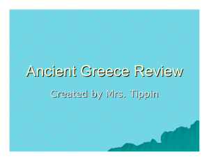 Ancient Greece Review - Montpelier Schools Home Page