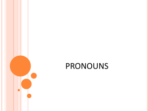 pronouns - Laing Middle School