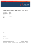 Power System Stability Guidelines
