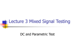 Lecture 3 Mixed Signal Testing