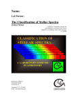 The Classification of Stellar Spectra