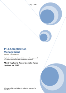 PICC Complication Management