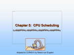 CPU Scheduling - FSU Computer Science
