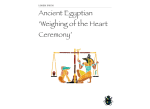 Ancient Egyptian `Weighing of the Heart - Graber