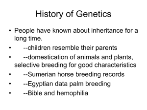 History of Genetics