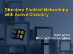 Microsoft`s Active Directory Services