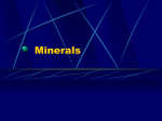 Chapter 5 Minerals - Pepperell Middle School