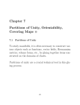 Chapter 7 Partitions of Unity, Orientability, Covering Maps ~