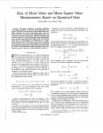 Bias of mean value and mean square value measurements based