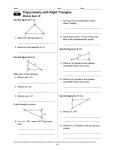 Name Date Class Trigonometry with Right Triangles Module Quiz: B
