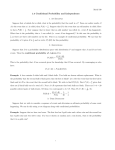 1.4 Conditional Probability and Independence