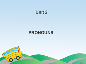 pronouns