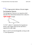 5.1 Trigonometric Ratios of Acute Angles.notebook