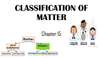 classification of matter - St. Thomas the Apostle School