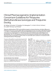 Clinical Pharmacogenetics Implementation Consortium Guidelines