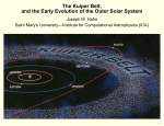 The Kuiper Belt, and the Early Evolution of the Outer Solar System
