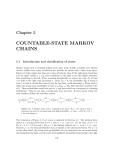 COUNTABLE-STATE MARKOV CHAINS