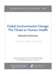 Global Environmental Change: The Threat to Human Health