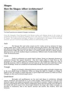 Triangles Used in Architecture