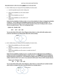 MUTUALLY EXCLUSIVE PROBABILITY WORKSHEET