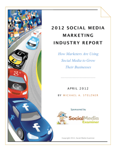 2012 Social Media Marketing Industry Report