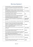 Nervous System 1 A neurotransmitter, i.e. a chemical compound