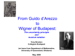 From Guido d`Arezzo to Wigner of Budapest