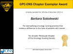 Award Certificates - Oncology Nursing Society