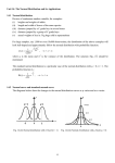 Unit 14 The Normal Distribution and its Applications