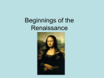 Beginnings of the Renaissance and Famous Artists