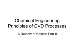 Chemical Engineering Principles of CVD Processes