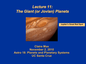 Why are the Jovian Planets so Different?