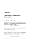Chapter 2 Conditional Probability and Independence