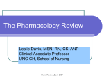 pharmacology1.pps - UNC School of Nursing