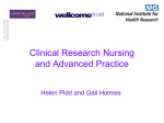Advanced Practitioner Role in the CRF