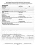 Riley Child and Adolescent Psychiatry Clinic Patient Information Form