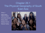 Chapter 29.1 The Physical Geography of South East Asia